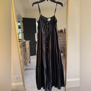 Ralph Lauren Black Button-Down Maxi Dress like new size small